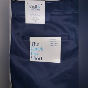 Classic-Fit Quick Dry Performance Flat-Front Shorts